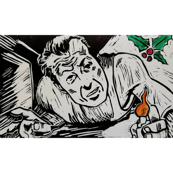 Die Hard Inspired 5"x7" Holiday Greeting Cards Set of 5 Acid Free Card Stock Art - Picture 1 of 8